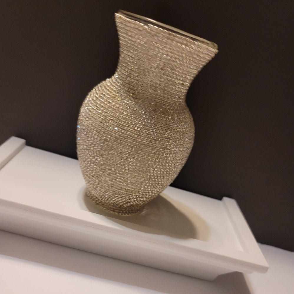 Bling Glass Vase *handmade*